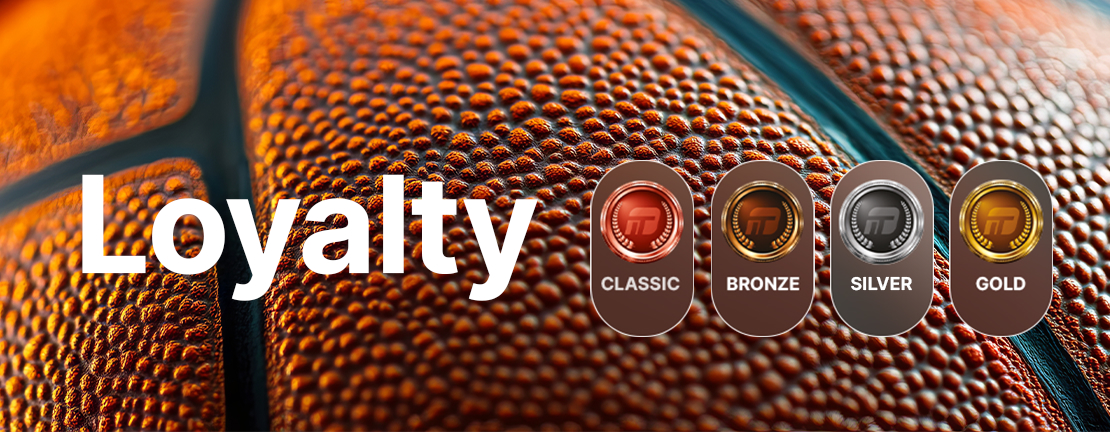 immagine con sfondo palla da basket e programma loyalty di SportIT